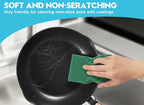 80-Pack 4" x 6" Heavy Duty Scouring Pads, Extra Thick 0.31" Non-Scratch Cleaning Pads for Rust, Cast Iron, Grill Grates, Oven Racks, BBQ, Pots, Pans & Cutlery - Reusable