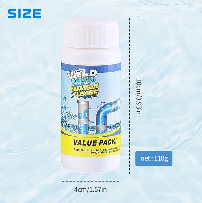 2025 Upgrade Sink Drain Cleaner, Sink and Drains Cleaner, Multi-functional Sink and Drain Cleaner Powder Cleaning, Drains Foam Cleaner, Powerful Pipe Dredging Agent for Kitchen Toilet (5Pcs)