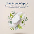 Vove Probiotic Toilet Bowl Cleaner Tablets, 12 Count - Lime & Eucalyptus, Citric Acid + Oxygen Bleach Fizzing Formula, Dissolves Hard Water Stains & Limescale, Plant-Based, Septic Safe, Plastic-Free