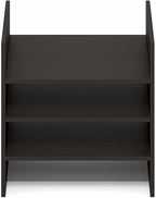 Furinno Cubicle Cube Insert, 3-Shelf Cube Organizer, 3-Tier Shelf Accessory, Fits into Furinno Triple Thick Cubes, IKEA Kallax, for Organizers and Storage, Black Dark Oak