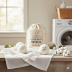 Premium Wool Dryer Balls – 6-Pack 100% Organic New Zealand Wool – Natural Fabric Softener, Hand-Felted, Reusable – Reduces Drying Time, Static & Wrinkles – Eco-Friendly Laundry Solution