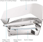 Faicuk WS130 Wall Sconce Fly Light Trap for Capturing Flies, Moths, Gnats, Mosquitos and Other Flying Insects, Ideal for Warehouses, Schools, Hospitals, Restaurants, Commercial Kitchen