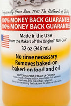 Nu-Foam Griddle Cleaner, Professional Flat Top Cleaning Liquid, 32 oz, for Commercial Griddles (4)