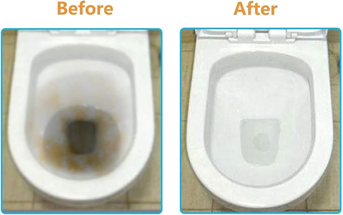 Pumice Stone Toilet Brush for Cleaning Toilet Bowl with Handle, Pumice Stick Pumice Scouring Pad for Cleaning, 4 Pack