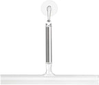 iDesign Forma Brushed Stainless Steel Squeegee with Suction Storage Hook - 12" x 8"