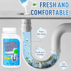 Pipeline Dredging Agent, 350ml Drain Clog Remover Agent, Quick Cleaning Drain Toilet Cleaner Tool, Powerful Sink and Dr-ain Cleaner Powder for Kitchen Toilet (2Pcs)