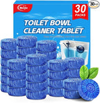 Toilet Bowl Cleaner Tablets Blue Toilet Tank Cleaners, Septic-Safe Hard Water Stain Remove, Bathroom Automatic Toilet Cleaning & Deodorizer, Fresh Scent - 30 Tabs