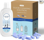 10 Bottles Compatible with Tineco Cleaning Solution Pet 500ml Per Bottle Lavender Scents Floor Cleaner Compatible with All Robot Vacuums with Mopping and Cordless Wet/Dry Vacuum (Lavender)