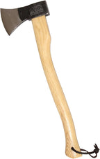 PRANDI German Axe 2.20lb - Hickory Handle 23.64in with Leather String - Ideal for Firewood, Splitting, and Chopping - Made in Italy