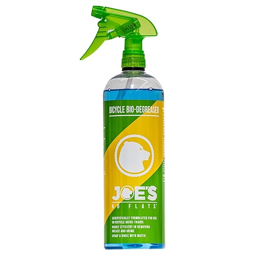 JOE'S NO FLATS Bio Degreaser 34oz - Bicycle Chain Cleaner and Drivetrain Degreaser Spray