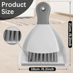 Mini Dustpan and Brush Set Portable Table Top Cleaning Brush and Dustpan Set Dining Table Crumb Sweeper with Soft Bristles Multipurpose Desktop Keyboard Cleaning Tools for Home Office