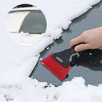 FOSHIO Small Squeegee with 5 Inch Rubber Blade Mini Wiper Window Tinting Tools for Mirror Glass Window Cleaner with Non-Slip Handle (Red Blade)