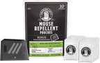 Grandpa Gus's Extra-Strength Mouse Repellent with Bonus Pouch Holder, Cinnamon/Peppermint Oils Repel Mice from Nesting & Freshen Air in Car/RV/Boat/Garage/Shed/Cabin, 1.75 Oz (10 Pouches)