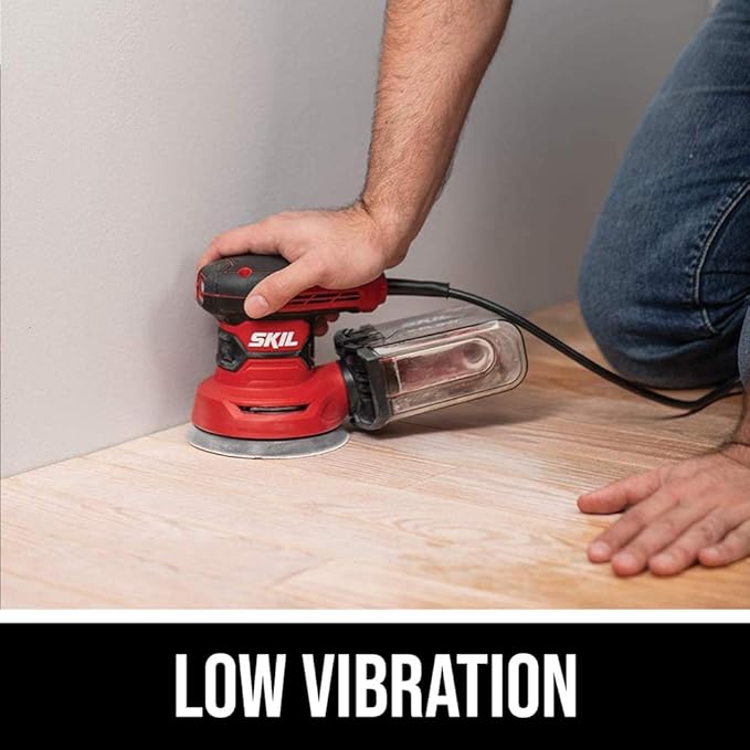 SKIL 5” Random Orbital Sander with Cyclonic Dust Box & 3pc Sanding Sheet - SR211601,Multicolor,(Pack of 4)