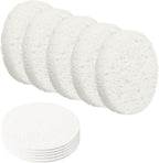 uxcell 10Pcs Cellulose Sponges, Round Kitchen Clean Sponges Non-Scratch Compressed Dish Scrubber for Kitchen Household Cookware Bathroom Cleaning & DIY, White