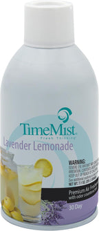 TimeMist Premium Metered Air Freshener Refill - Lavender Lemon - 7.1 oz (Case of 12) - 1042757- Lasts Up To 30 Days and Neutralizes Tough Unwanted Odors