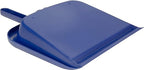 SPARTA Large Handheld Dustpan with Hanging Hole, Heavy-Duty Plastic Dustpan with Wide Lip for Countertops and Surfaces, Plastic, 10 Inches, Blue, (Pack of 12)