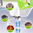 Wild Tornado Sink and Drain Cleaner, Wild Sink and Drain Cleaner Powder, Fast Foaming for Kitchen/Bathroom/Toilet Pipeline Quick Cleaning Tool (5PCS)