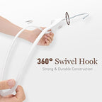 Velvet Hangers 30 Pack, Slim Non-Slip Clothes Hangers Space-Saving for Closet, Heavy Duty for Pants, Coats, Skirts, Jeans, Sweaters and More, Nylon-Flocked, White