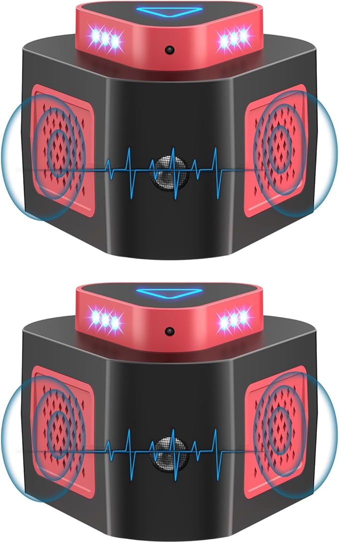 New Upgraded Rodent Repellent Ultrasonic Plug in Mouse Repellent Get Rid of Mice Permanently Electronic Repellent 4-Modes & Flashing Light, 360° Ultrasonic Mouse Blocker Rat Deterrent Indoor (1)