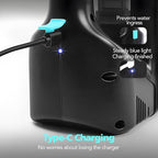 Window Vacuum Cleaner Kit Cordless, 35Min Runtime & 2 Suction Nozzles Cleaning Tool, All-in-One Electric Squeegee Spray Kit for Streak-Free Windows Washing, Shower Glass, Mirrors,Car