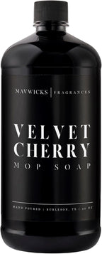Fragrances - Luxury Mop Soap (Velvet Cherry) 32 Oz – Velvet Cherry Scented Floor Cleaner for Mopping – Pet Safe, Best Smelling Mop Detergent for All Surfaces