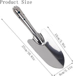 Garden Trowel Stainless Steel Rust Resistant Hand Shovel Garden Spade Small Gardening Hand Tools Shovels for Weeding, Transplanting and Digging