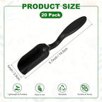 20-Pack Mini Gardening Shovel Spoons, Plastic Garden Soil Scoops for Cultivation Digging Transplanting/Flower Planting/Plant Succulent, Colorful Small Gardening Tools [Black]