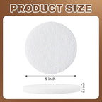 LemonRoad 5" Non Scratch Polishing Pad Hook & Loop Woven Discs, Non-Abrasive Finishing Pads, Buff & Polish Finished Surfaces, Wood Oil & Wax Application Conditioning Discs(White, Red, Gray,30 Pcs)