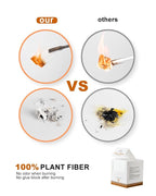 LUXU Large Disposable Face Towel,Extra Thick Soft Facial Towels Plant Fiber Facial Washcloth Biodegradable Dry Wipes for Sensitive Skin,Cruelty Free-100 Count