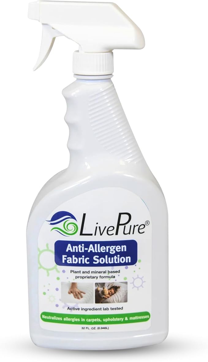 LivePure Anti-Allergen 32 OZ Fabric Spray for Household Surfaces