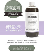 Fer à Cheval Liquid Black Soap All Purpose Cleaner with Olive Oil, Concentrated Multi-Use Cleaner for Home Surfaces, 500 ml / 16.9 fl oz, Lavender