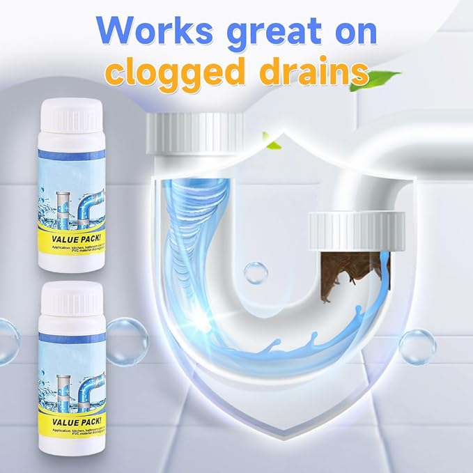 2025 Upgraded Sink Drain Cleaner, Sink and Drain Cleaner, Multi-functional pipe unclogging agent, Powerful Sink Cleaner for Kitchen and Pipes Cleaning Tool (1Pcs)