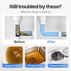 Strong Drain Effervescent Tablet, 2026 New Disposal Cleaner Tablets Eliminator Quickly Eliminates Odors, Sink Smell Effervescent Tablets, Sink Drain Cleaner for Sewer, Toilet and Septic Tank (3)