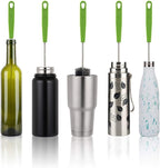 Long Bottle Brush, 17 in Bendable Cleaner Brushes for Cleaning Neck Beer Bottles, Wine, Baby Bottles, Water Bottles, Tumblers, Flask, Bird Feeder, Vase and Brewing Pipes Brush+Bottle Brush/2Pack