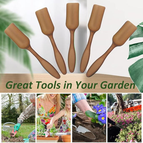 12 PCS Plastic Mini Garden Shovel Spoons Soil Scoops, Cultivation Digging Transplanting Gardening Tools Succulents Potted Flowers, Bath Salt Spoons/ Washing Powder Scoops/ Loose Tea-leaf Scoops