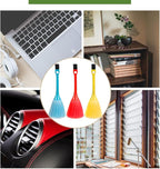 ZORZA 3Pcs Mini Dusting Brush Fluffy Microfiber Duster Anti Static Keyboard Brush Computer Screen Brush Dusting Tools for Electronics' Dusting Needs(3 Colors)