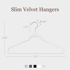 Velvet Hangers 50 Pack, Slim Non-Slip Clothes Hangers Space-Saving for Closet, Heavy Duty for Pants, Coats, Skirts, Jeans, Sweaters and More, Nylon-Flocked, White