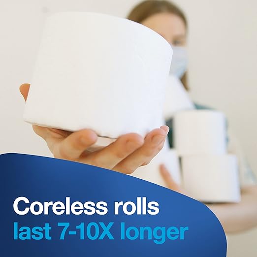 Tork Coreless Spindle Adapter for Home-style Toilet Paper Holders, Installs in Seconds, Fits T7 Coreless Toilet Paper, 2 Count
