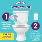 Vamoosh 6-in-1 Foaming Toilet Bowl Cleaner | Self-Activating Foam Technology | Stays Active for 10 Minutes | Easy to Use | Removes Stains | Eliminates Limescale & Removes Odor | 100g (Pack of 12)