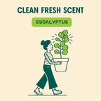 Aunt Fannie's Ultra Concentrated Floor Cleaner Vinegar Wash, Multi-Surface Solution For Mopping, Value Size, Eucalyptus Scent, 64 oz
