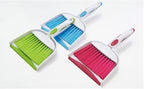 Mini Broom and Dustpan Set-Mini Whisk Set for Desk, Housekeeping, Office, Kitchen, Pet Nest, etc.,Daily Cleaning Necessity Plastic Mini Dustpan Set (Light Blue)