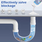 Pipeline Dredging Agent-Drain Clog Remover, 350ml Kitchen Unblocker,Powerful Pipe Unclogger Powerful Sink,Unclog Toilet Clog And Kitchen Sink Pipe Unblocker Powder (Pack of 1)