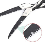 Folding Saw with Rubber Handle, 27.5 Inch Manganese Steel SK-5 Blade Pruning Saw for Hunting, Gardening, Camping and Trimming (blade 31cm)