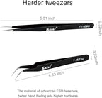 Kaisi Professional Electronics Opening Pry Tool Repair Kit with Metal Spudger Non-Abrasive Nylon Spudgers and Anti-Static Tweezers for Cellphone iPhone Laptops Tablets and More, 20 Piece