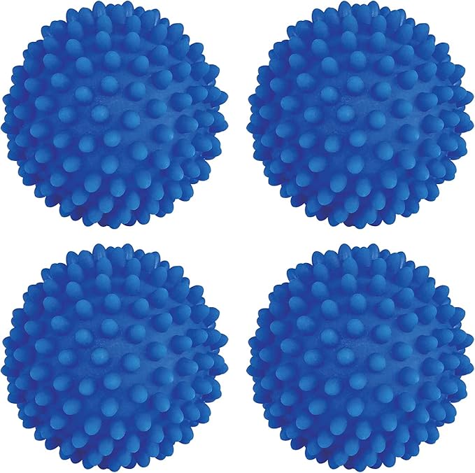Dryer Balls 4 Pack - Non-Toxic Reusable Dryer Balls (Blue)