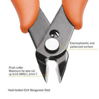 KATA Micro Wire Cutters Pliers: Precision Flush Cutter Tool for Jewelry Making, Hobby Models, Gundam, Electronics - 2-Pack Small Zip Tie Cutter Nippers - Mini Side Cutting Snips with Ergonomic Handle