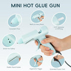 Hot Glue Gun, Mini Hot Glue Gun Kit with 30 Glue Sticks, Consistent Flow, Fast Heating& Ergonomic Design for School Arts& Crafts, DIY Projects and Home Repairs& Decoration