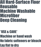 6 Pack Mop Head Replacement Compatible with O Ceda EasyWring Spin Mop Replace Refills for Ocedar, Deep Cleaning Machine Washable and Easy-to-Replace