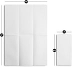 200 BloominGoods Disposable Bathroom Napkins | Single-Use Linen-Feel Guest Towels | Cloth-Like Hand Tissue Paper, White, 12" x 17", Made In USA